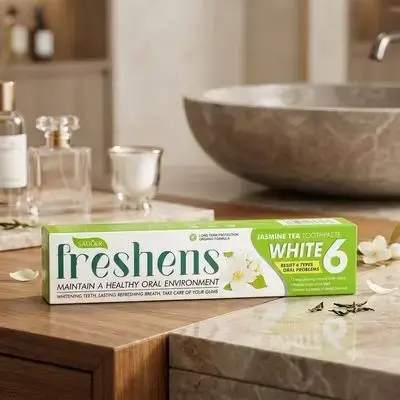 SADOER Jasmine Tea Toothpaste (Freshens White 6)