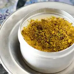 Mixed Muhallabiya with Pistachio & Nutella