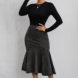 SHEIN Friful Denim Skirt - Small