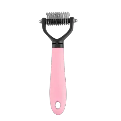 Double side Pet Grooming Comb Pink 9.5CM
