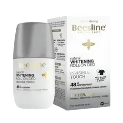Natural Whitening Roll-On Deo Invisible Touch 48HR Antiperspirant 50ml _ Beesline