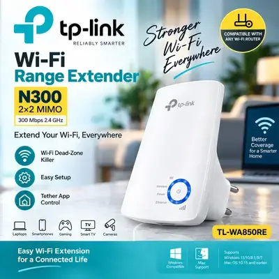 TP-LINK Wi-Fi Range Extender TL-WA850RE