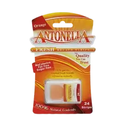 Fresh Breath Strips Orange 24 Strips _ ANTONELLA