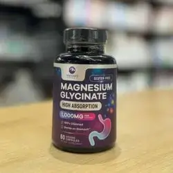 Magnesium Glycinate High Absorption 1000mg 60 Veggie Capsules Natures Peak