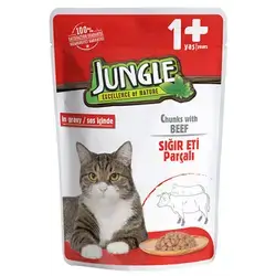 Jungle Cat Wet Food with Beef 100g
