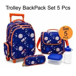 Trolley Bag School Set 5pcs