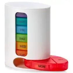 Pills organizer for each day of the week -4 compartments