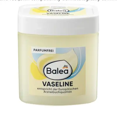 Balea Vaseline, 125 ml, Gentle care,Suitable for body, face, hands and feet,Skin compatibility dermatologically confirmed.