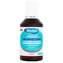Wisdom Gum Health Chlorhexidine Antibacterial Mouthwash 300ml