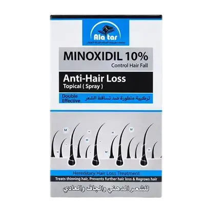 Minoxidil 10% Anti-Hair Loss Topical Spray 65ml _ Alatar