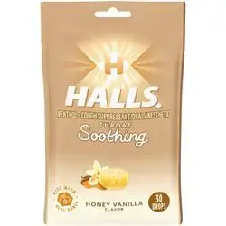 Throat Soothing Honey Vanilla 30 Drops Halls