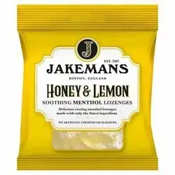 Jakemans lemon and honey soothing menthol lozenges