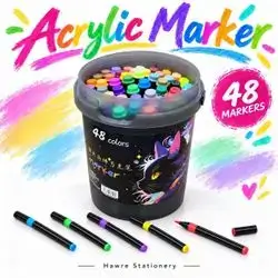 Acrylic Marker Set – 48 Colors