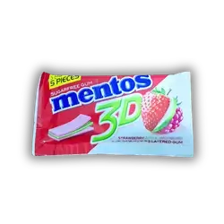 Mentos 3D Strawberry Gum