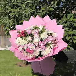 White and Pink Flower Bouquet