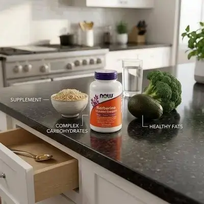 NOW Berberine Glucose Support - 90 Softgels.