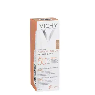 vichy mask and Capital Soleil UV-Age Daily SPF 50+