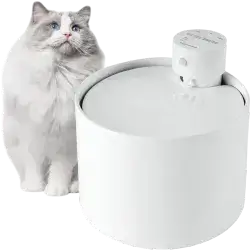 Ceramic Wireless Cat Water Fountain 2.3L