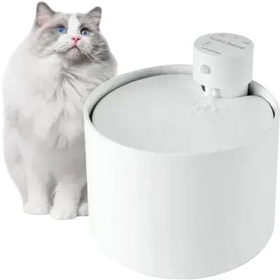 Ceramic Wireless Cat Water Fountain 2.3L