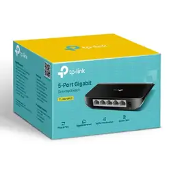 TP-Link TL-SG1005D 5 Ports Ethernet Switch - Gigabit Ethernet - 10/100/1000Base-T - 2 Layer Supported - Twisted Pair - Wall Mountable, Desktop