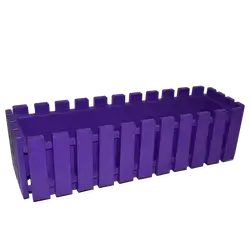 Akasya Fence Balcony Flower Pot 60 Purple