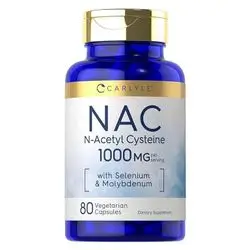 NAC 1000mg Carlyle 80 Veg Capsules
