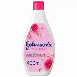 Johnson's B/wash Rose Water 400ml