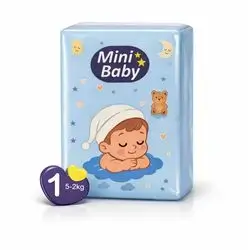 Mini Baby - Diapers No. 1 (2-5kg) - 32 Pieces