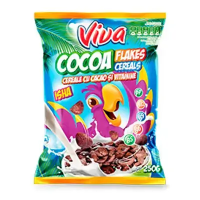 VIVA - Romanian Cocoa Flakes Cereal - 250g//فيفا - رقائق الكاكاو الرومانية - 250 غرام