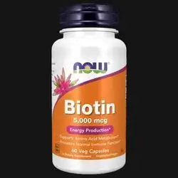 Biotin 5,000 mcg Veg Capsules