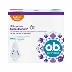 o.b. ExtraProtect Super (42 St)//سدادات قطنية فائقة الحماية، 42 قطعة