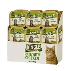 Jungle ALUMINUM Cat Wet Food with Chicken 16x