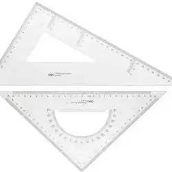 TRIANGLE SET 45 & 60 DEGREE 30 cm DELI