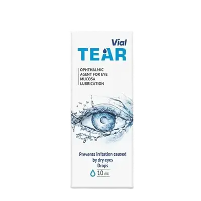 Tear Vial Ophthalmic Agent for Eye Mucosa Lubrication 10ml _ Farmak