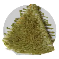 Pistachio crepe