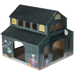 Cat Scratcher Box Halloween House