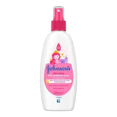 بخاخ بلسم جونسون بيبي القطرات اللامعة للصغار//Johnson's Kids Shiny Drops Spray Conditioner, 200ml