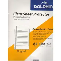 nylon envelopes-Dolpin-A4-100Sheets-60 Microns-Clear
