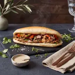 Meat Shawarma with French Bun
