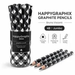 Jumbo 4B Graphite Pencil Set – 30 Pcs