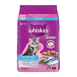 Whiskas Ocean Fish Junior Cat Dry Food 2 To 12 Months 1.2 Kg