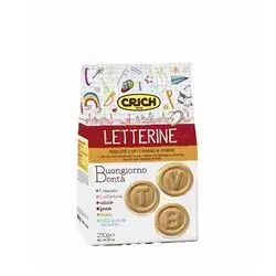 Crich Letterine Biscuits With Cereal And Honey 250 Gm