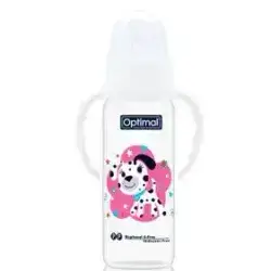 Optimal Slim Waist Feeding Bottle with Handle 6+ months 240ml