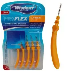 Interdental brushes Wisdom Proflex 0.45 mm. ISO 1 ORANGE