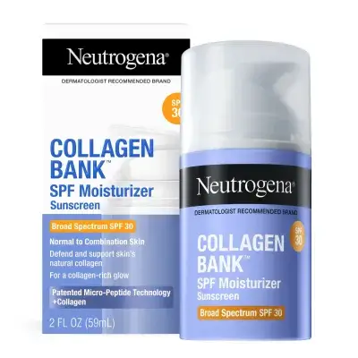 The Neutrogena Collagen Bank Daily Face Moisturizer with Broad Spectrum SPF 30