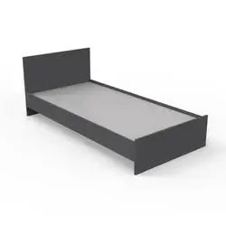 Bed Single Person 190*90 Cm Anthracite