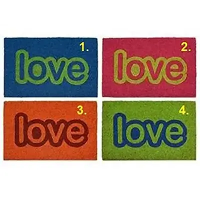 Love Pattern Coco Mat 40X60Cm Assortment