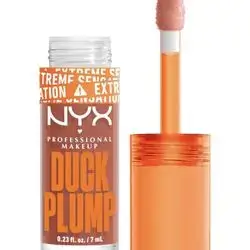 NYX PROFESSIONAL MAKEUP Duck Plump High Pigment Lip Gloss, Lip Plumper Gloss with Spicy Ginger - Apri-caught