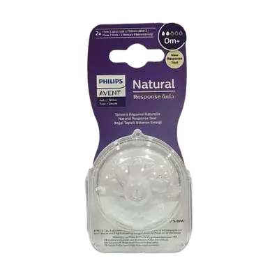 Natural Response Teat 2x Flow Teats 0m+ _ AVENT