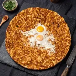 Super Double Egg Lahmacun